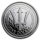 2018 Barbados 1 oz Silver Trident BU 2018 Barbados 1 oz Silver Trident BU